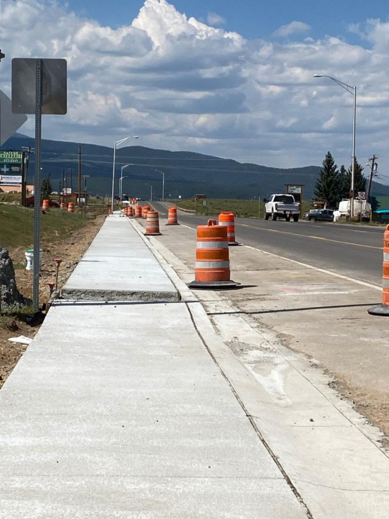 New Sidewalks In Angel Fire | Angel Fire, New Mexico