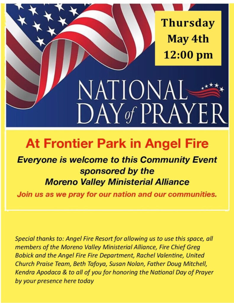 National Day Of Prayer Angel Fire, New Mexico